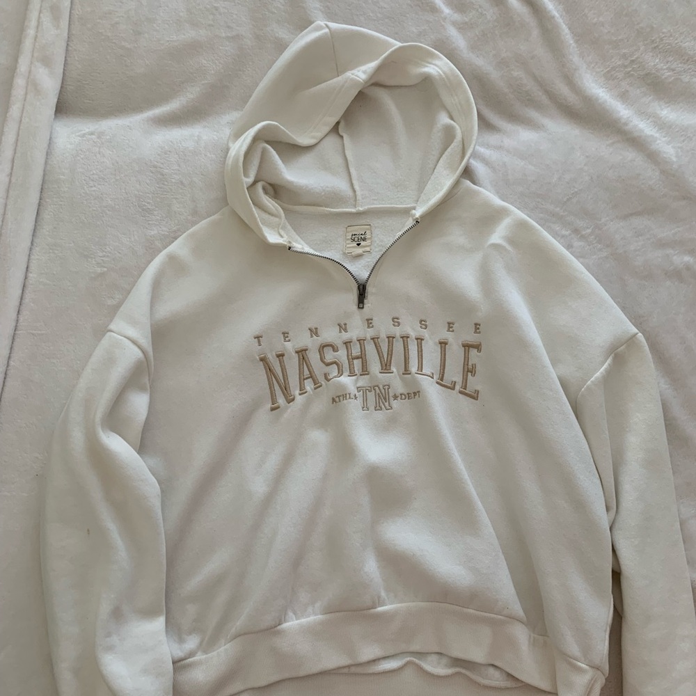 White Nashville Hoodie